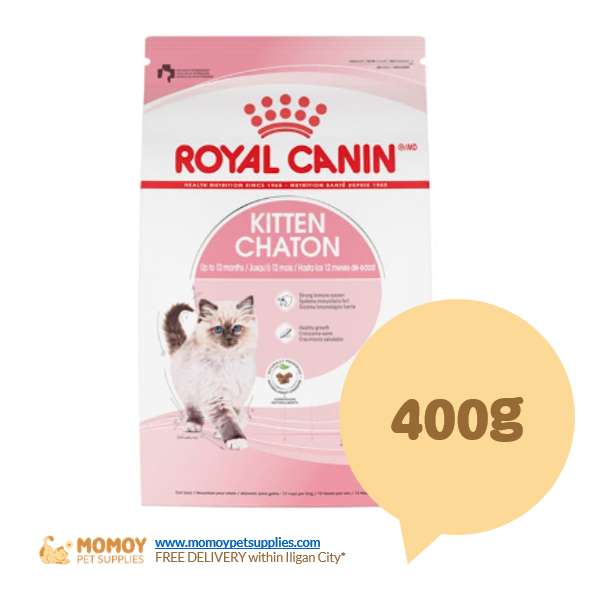 ROYAL CANIN CAT FOOD DRY - KITTEN 400G (UP TO 12MONTHS) ORIGINAL PACKAGING 