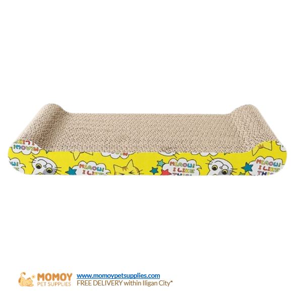 TOY - CAT SCRATCHING BOARD W/ FREE CATNIP 11X20CM 5X5CM 