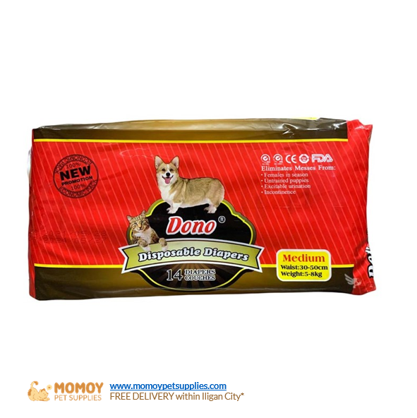 DONO DISPOSABLE DIAPER - FEMALE (3) MEDIUM 1PIECE