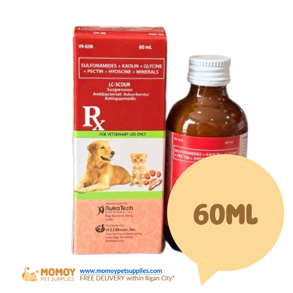 LC SCOUR SUSPENSION ANTI DIARRHEAL ANTI INFECTIVE - FOR CATS & DOGS 60ML 