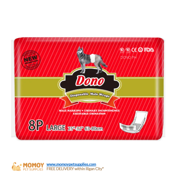 DONO DISPOSABLE DIAPER - MALE (4)  LARGE 1PIECE