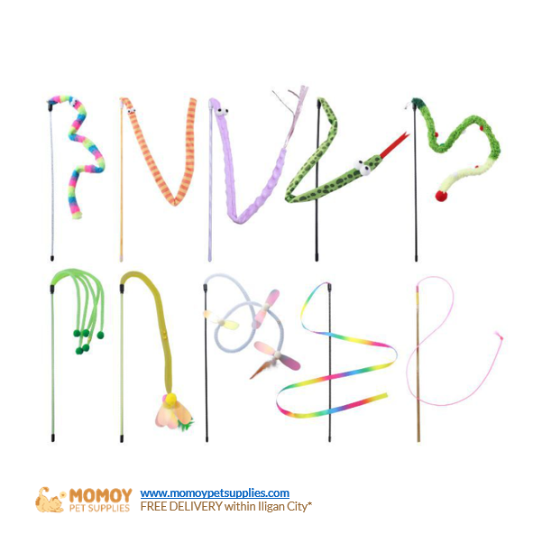 TOY - MACARON VELVET CAT TEASER STICK - P90
