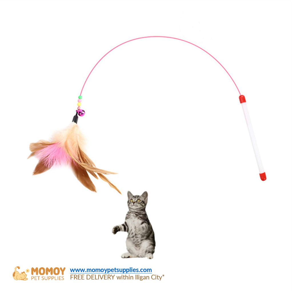TOY - TASSEL HANDLED BELL FEATHER STICK (LONG)