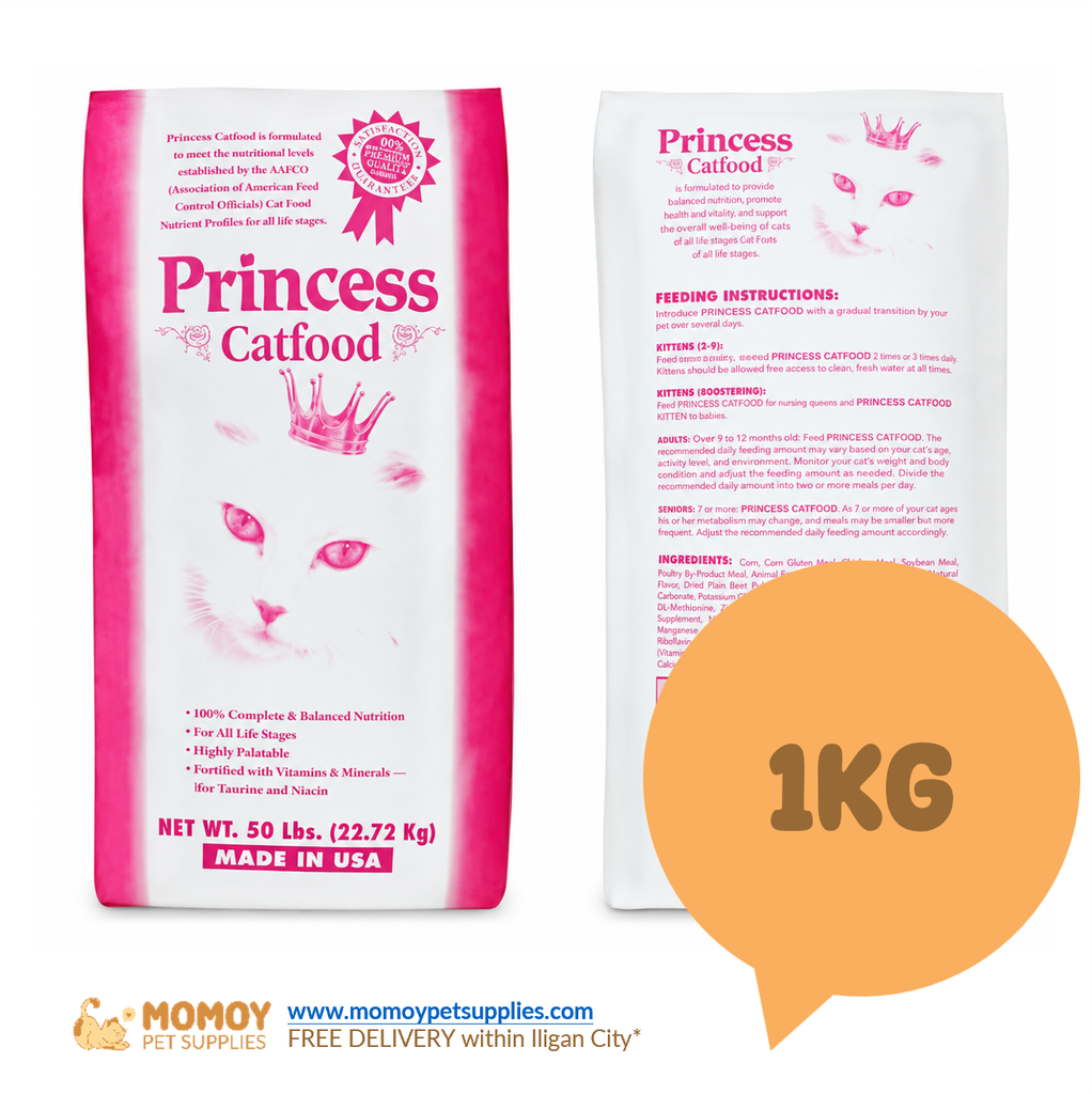 PRINCESS CAT CAT FOOD DRY - ALL STAGES 1KG (REPACK)