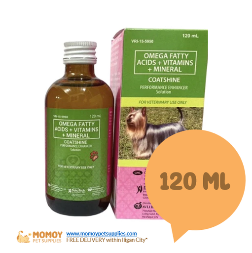 [R] COATSHINE - FOR CATS & DOGS 120ML (PEFROMANCE ENHANCER / VITAMINS) - P350