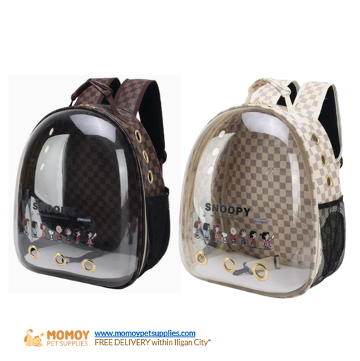 PET CLEAR SPACE LUXURIOUS DESIGN CARRYING BAG (42X32X28CM)