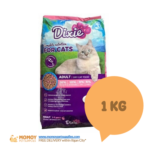 DIXIE CAT FOOD DRY - ADULT 1KG 