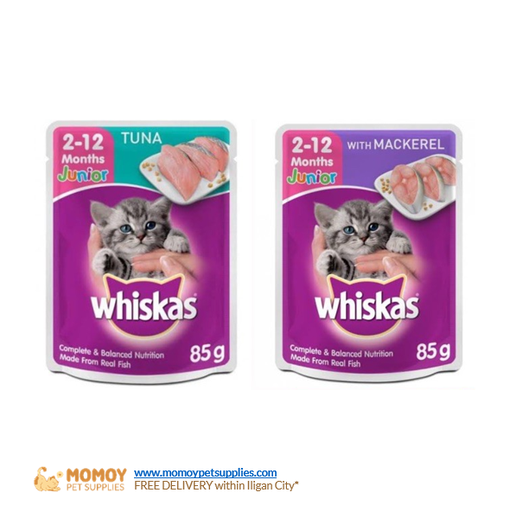 WHISKAS CAT FOOD WET - KITTEN 80G POUCH 