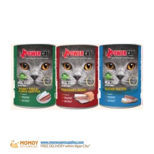 POWERCAT CAT FOOD WET - ADULT 400G CAN - P105