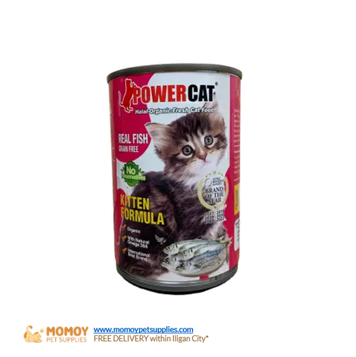 POWERCAT CAT FOOD WET - KITTEN 400G CAN, P105