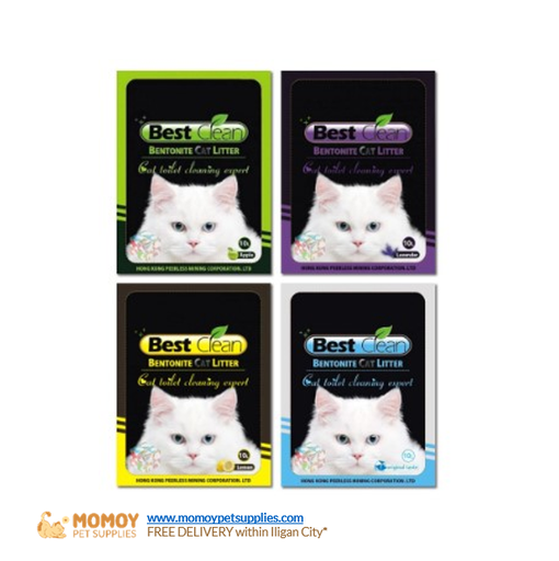 BEST CLEAN BENTONITE CAT LITTER SCENTED 10L 390