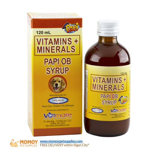 PAPI OB 120ML (VITAMINS / MINERALS / MORINGA OLEIFERA L. (MALUNGGAY LEAF) - P225