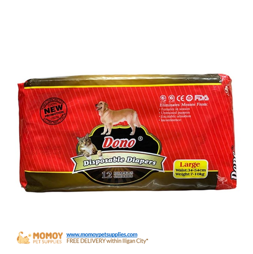 DONO DISPOSABLE DIAPER - FEMALE (4) LARGE 1PIECE