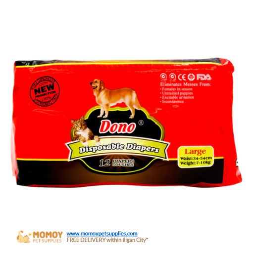 DONO DISPOSABLE DIAPER - FEMALE (LARGE) 1PIECE
