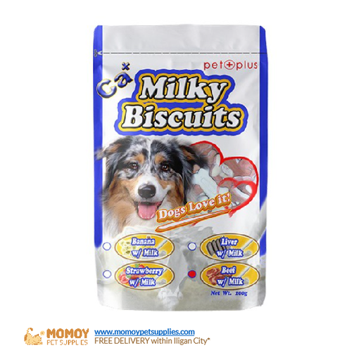 PET PLUS CALCIUM MILKY BISCUITS 200G - P165