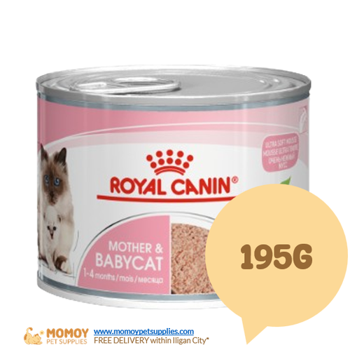 ROYAL CANIN CAT FOOD WET - MOTHER & BABYCAT ULTRA SOFT MOUSSE 195G 