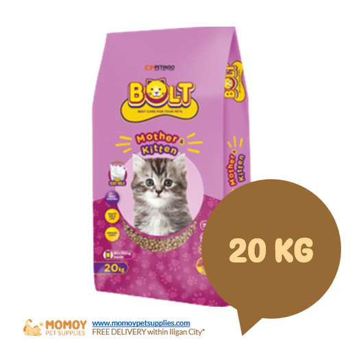 BOLT CAT FOOD DRY - MOTHER & KITTEN 20KG (ORIGINAL PACKAGING) (SACK)
