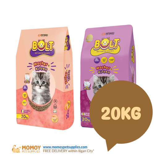 BOLT CAT FOOD DRY - MOTHER & KITTEN 20KG ORIGINAL PACKAGING (SACK)