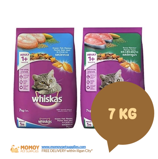 WHISKAS CAT FOOD DRY - ADULT 7KG (SACK) 