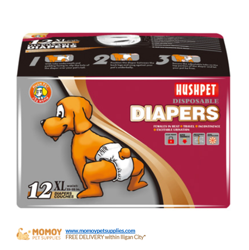 HUSHPET DISPOSABLE DIAPER - FEMALE X-LARGE (1PIECE)