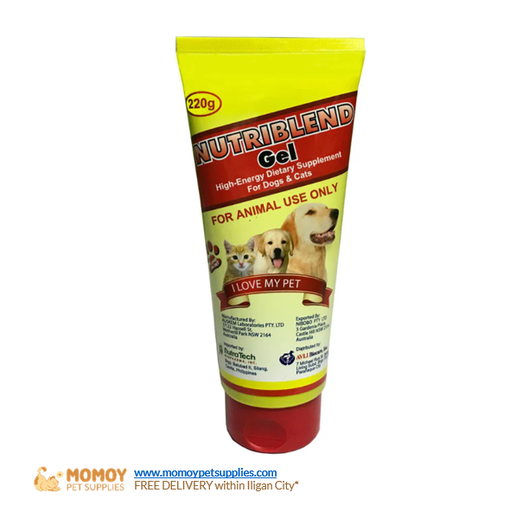 NUTRIBLEND GEL HIGH ENERGY DIETARY SUPPLEMENT FOR CATS AND DOGS 220G 