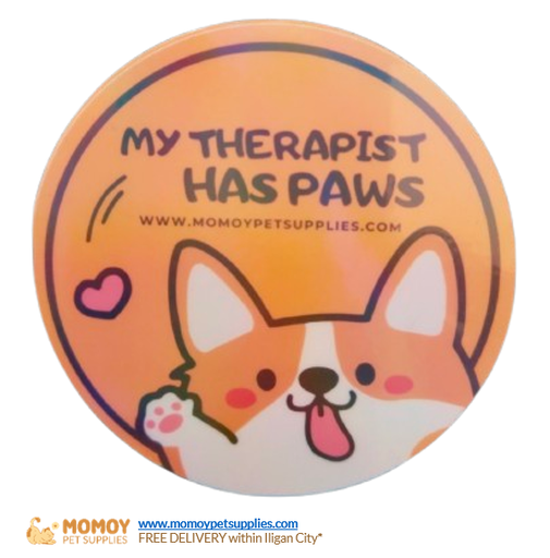 MOMOY PET SUPPLIES WATERPROOF STICKER - MY THERAPIST HAS PAWS (DOG DESIGN)