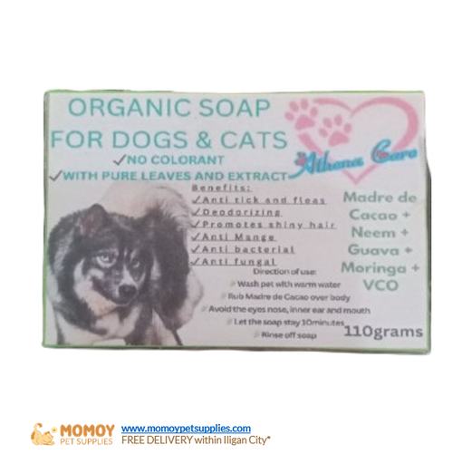 ATHENA ORGANIC SOAP - FOR CATS & DOGS 110G - P70