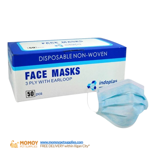 FACE MASK 3PLY WITH EARLOOP (BOX OF 50) 
