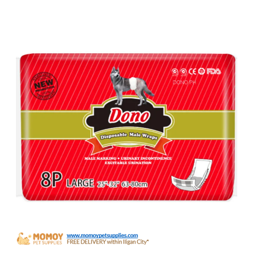 DONO DISPOSABLE DIAPER - MALE (4)  LARGE 1PIECE