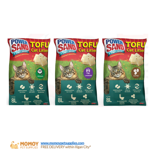 POWERSAND CAT LITTER TOFU 8L - P490