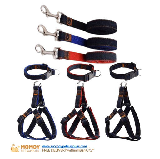PET CHEST STRAP COLLAR LEASH 3-PIECE SET (1.2*120 CM) 