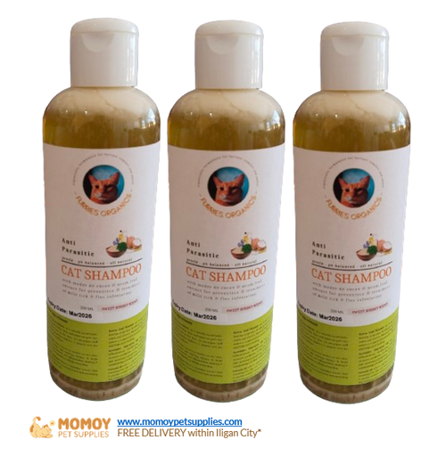 FURRIES ORGANICS GENTLE-PH BALANCED-ALL NATURAL CAT SHAMPOO (ANTI-PARASITIC) 250ML  