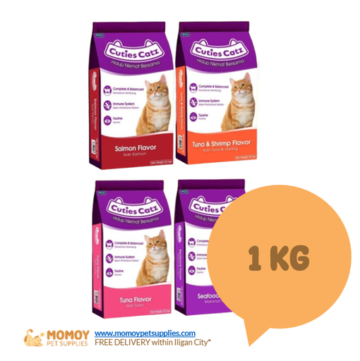 CUTIESCATZ CAT FOOD DRY - ALL STAGES 1KG- P150