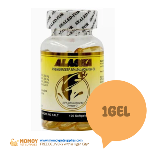 ALASKA SALMON FISH OIL - FOR CATS & DOGS 1 SOFTGEL