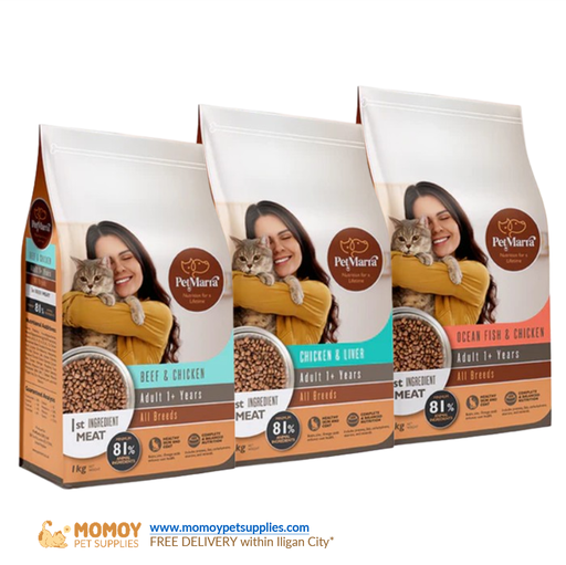 PETMARRA CAT FOOD DRY - ADULT 1KG (REPACK) 