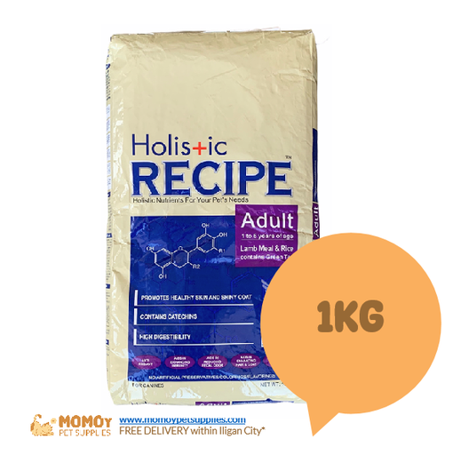 *NEW: HOLISTIC RECIPE DOG FOOD DRY - ADULT 1KG 