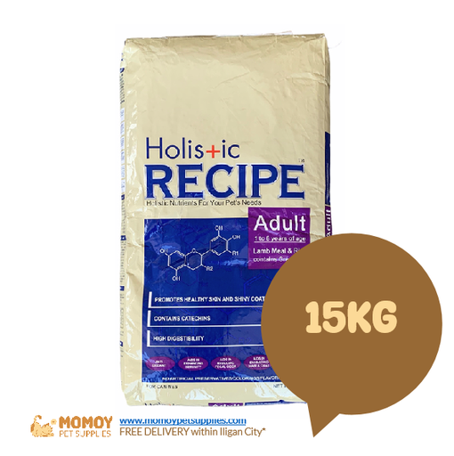 *NEW: HOLISTIC RECIPE DOG FOOD DRY - ADULT 15KG  