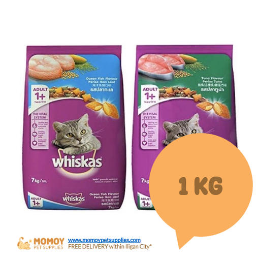 WHISKAS CAT FOOD DRY - ADULT 1KG 