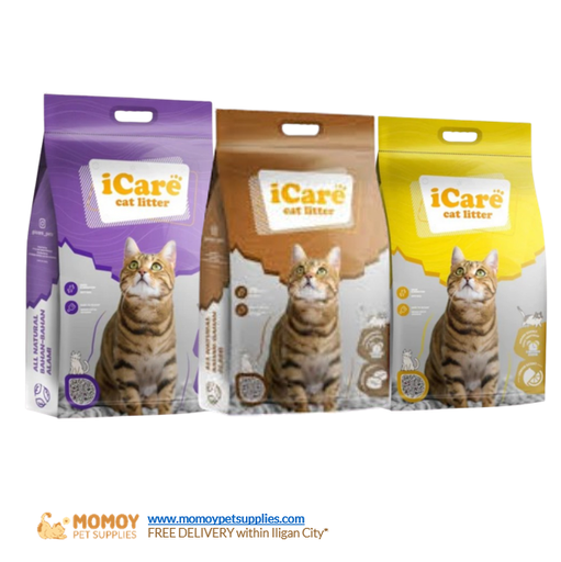 [R] I-CARE BENTONITE CAT LITTER SCENTED 10L-₱300