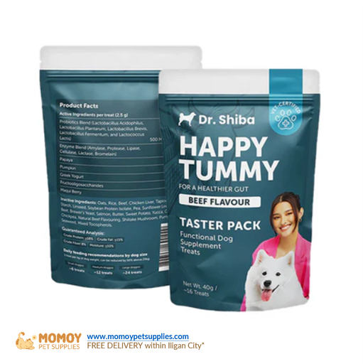 DR SHIBA HAPPY TUMMY PROBIOTICS TREATS FOR DOG DIGESTIVE CARE 40G (16TREATS)
