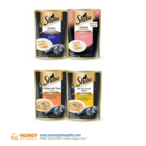 *NEW: SHEBA CAT FOOD WET - ADULT 70G POUCH 
