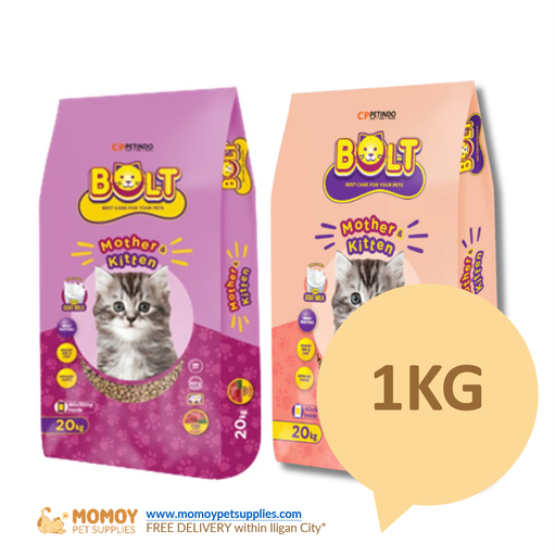 BOLT CAT FOOD DRY - MOTHER AND KITTEN 1KG (REPACK) 