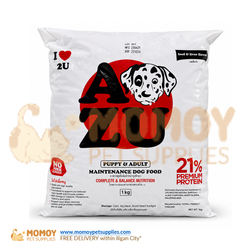 *NEW: AZU DOG FOOD DRY - ALL STAGES 1KG (ORIGINAL PACKAGING)