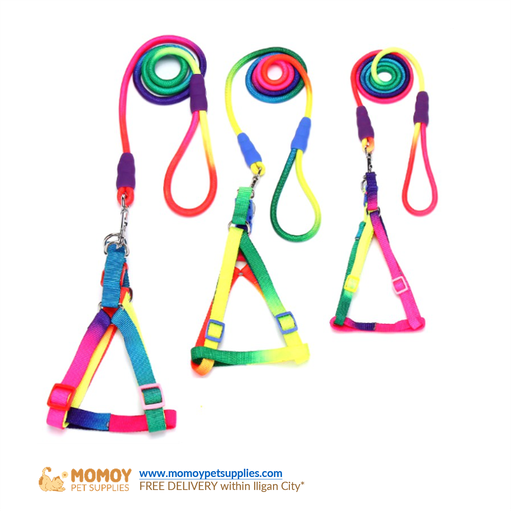 [R]PET COLORFUL SOFT COMFORTABLE HARNESS LEASH - MEDIUM (1.5*150CM) P185
