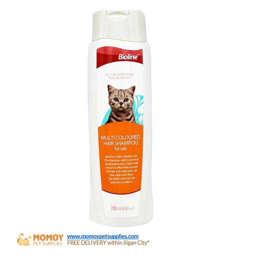 BIOLINE -MULTI-COLORED HAIR SHAMPOO FOR CATS 200ML